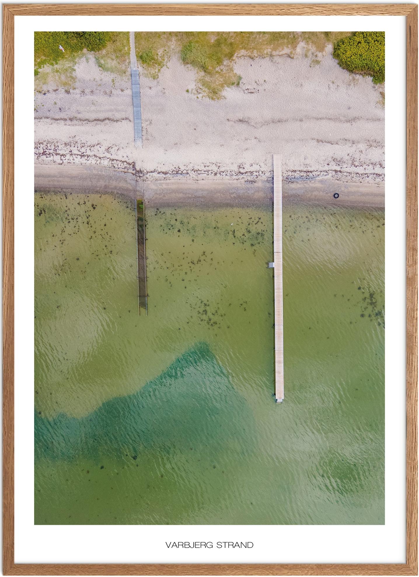 Plakat Varbjerg Strand Naturplakat Plakater Fyn Plakat Plakatsnedkeren Drone Plakater - Plakatsnedkeren Plakater