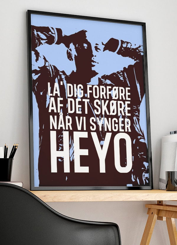 Wafande Plakat Heyo Blå 199 - Det Bedste Hjem Plakater