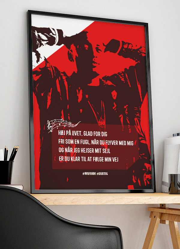 Wafande Plakat Uartig 199 - Det Bedste Hjem Plakater