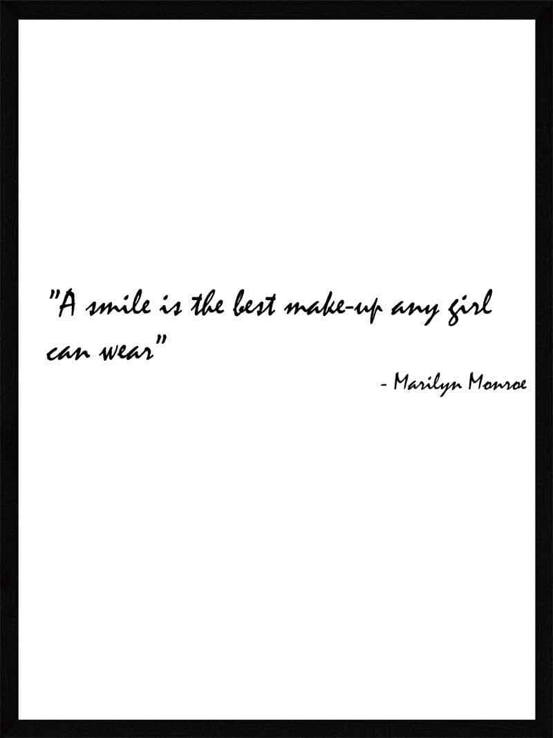 Smile Marilyn Monroe - Postersbyus Plakater