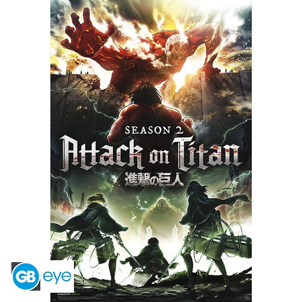 Attack Titan Key Art Poster Plakat 61x91 5cm - !andet Plakater  - 5028486383382