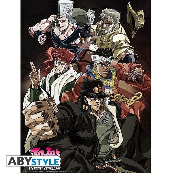 Jojo Bizarre Adventure Ampquotstardust Crusadersampquot Poster Plakat 52x38cm - !andet Plakater  - 3700789277873
