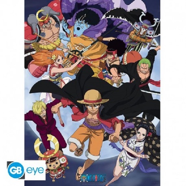 One Piece Wano Raid Poster Plakat 52x35cm - !andet Plakater  - 3665361072409