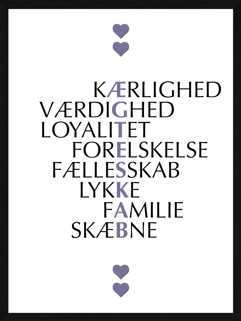 Ægteskab Citat Plakat - Egly Design Plakater