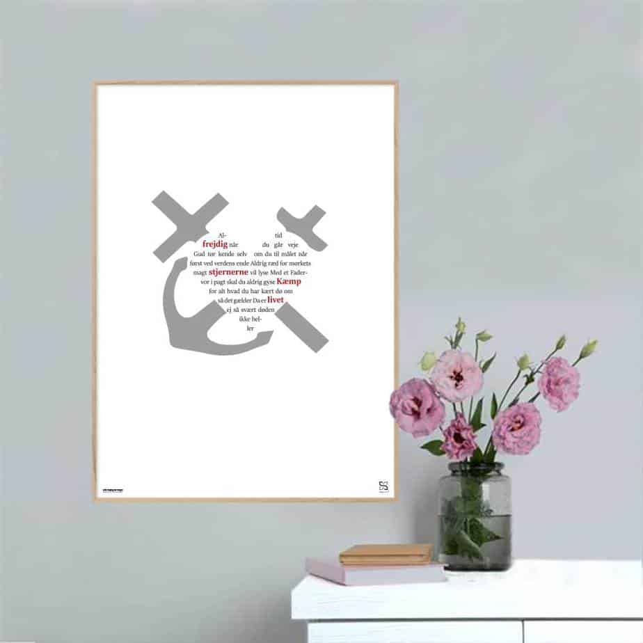 Altid Frejdig Når Går Plakat Lodret - Songshape Plakater