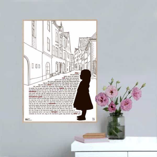 Barndommens Gade Anne Linnet Songshape Plakat Lodret - Songshape Plakater