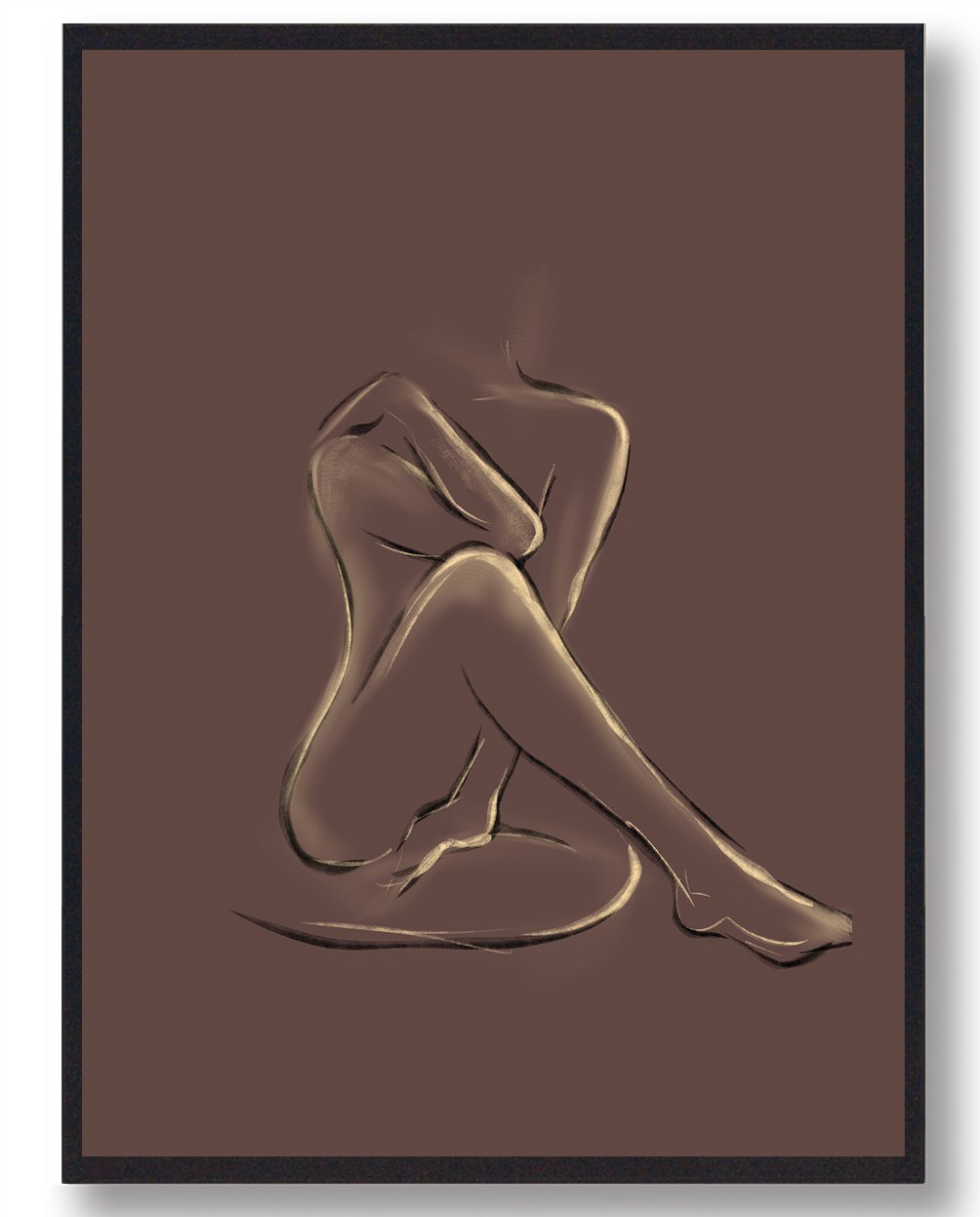 Genert Croquis Plakat - Plakatdyr.dk Plakater