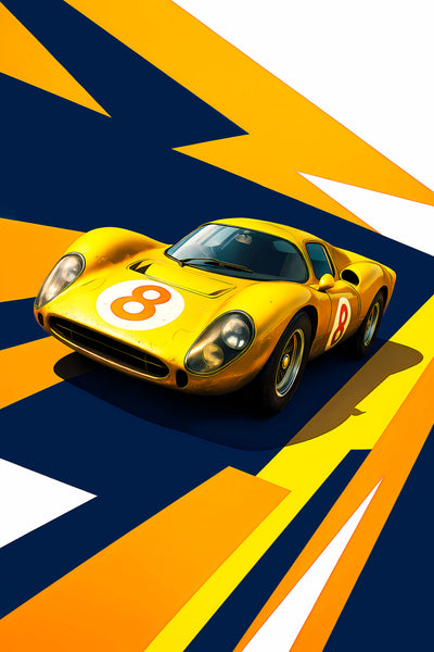 Bil Plakat Ferrari 250 Gto - Plakat Portalen Plakater