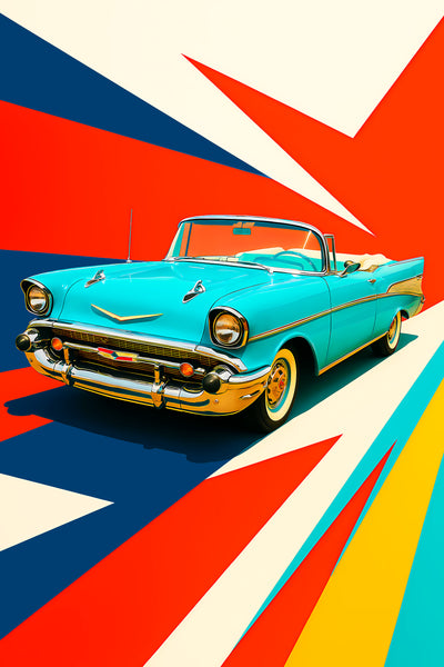 Bil Plakat Chevrolet Bel Air - Plakat Portalen Plakater