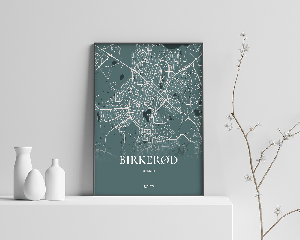 Grøn Birkerød Plakaten Skov - Printway Plakater