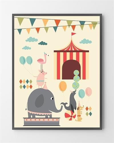 Cirkus Plakat 50x70 - Bylux Plakater