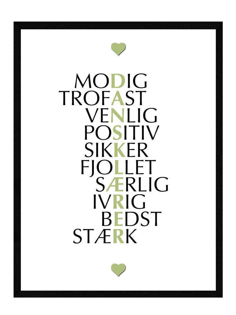 Dansklærer Citat Plakat - Egly Design Plakater