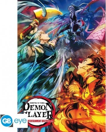Demon Slayer Poster Maxi 5x61 Key Art - Abystyle Studio Plakater  - 3665361101802