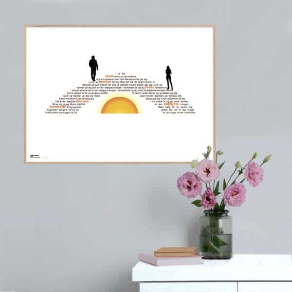 Den Dejligste Morgen Gnags Plakat Vandret - Songshape Plakater