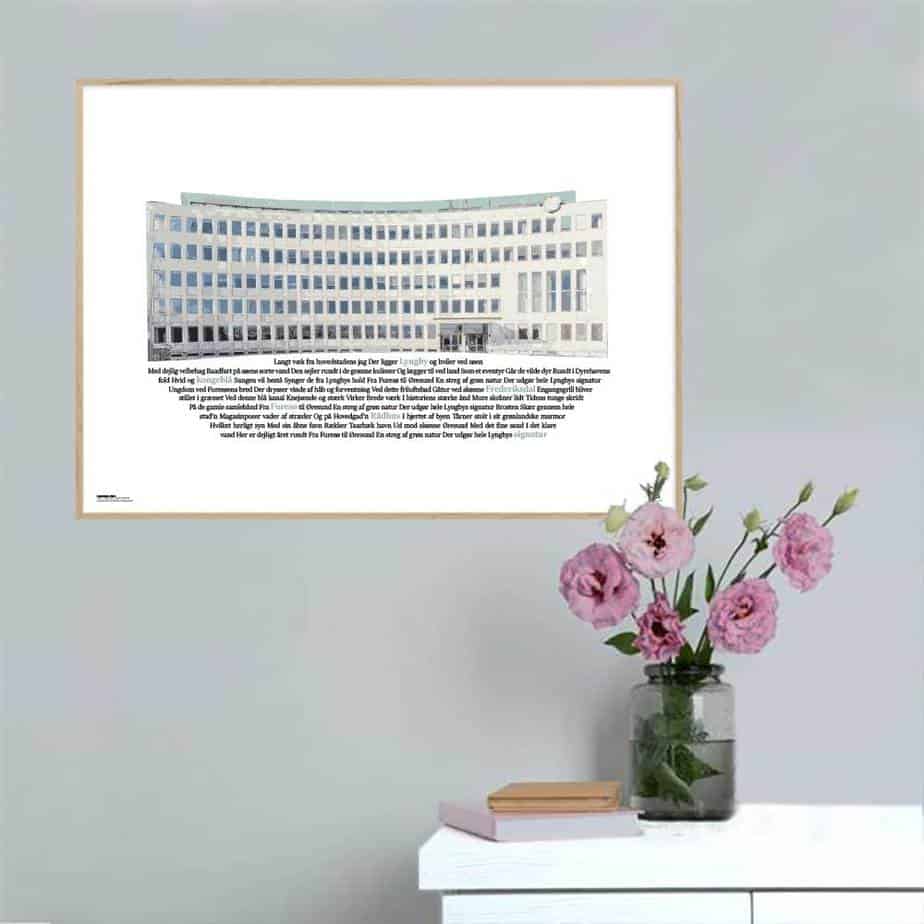 Grøn Den Ne Streg Plakat Vandret - Songshape Plakater