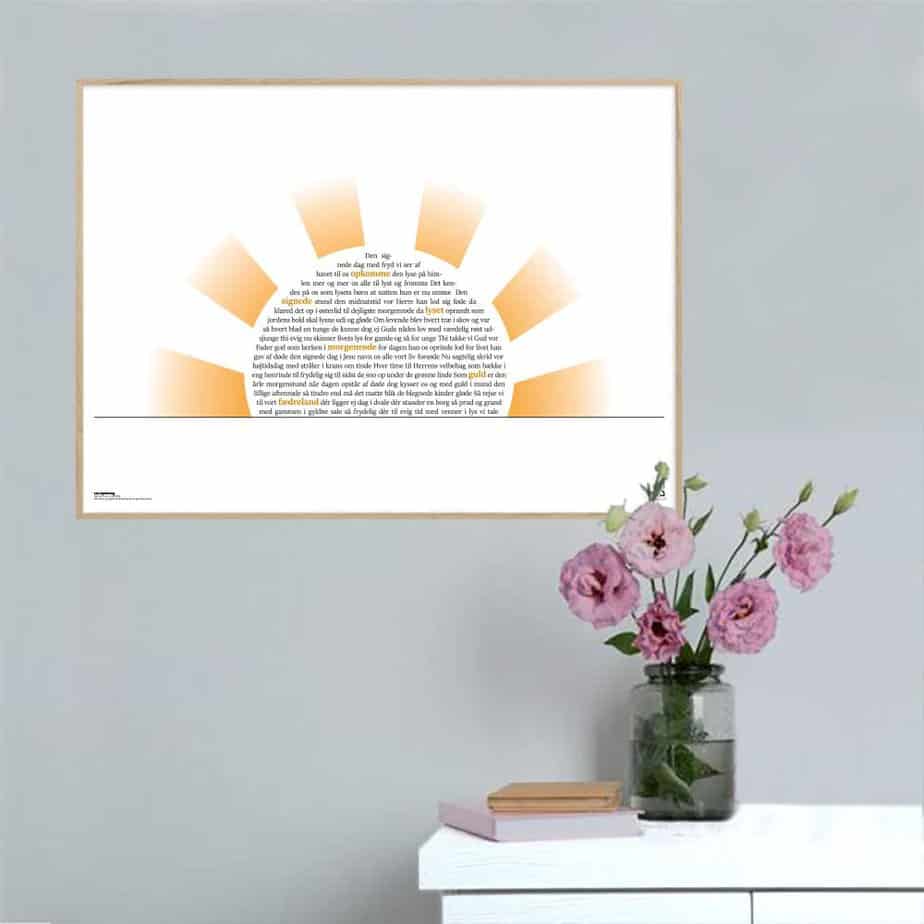 Den Signede Dag Med Fryd Ser Songshape Plakat Vandret - Songshape Plakater