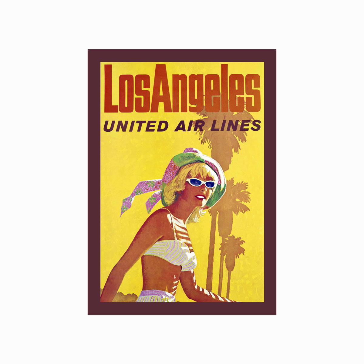 Retro Plakat Los Angeles - Designplakater Plakater