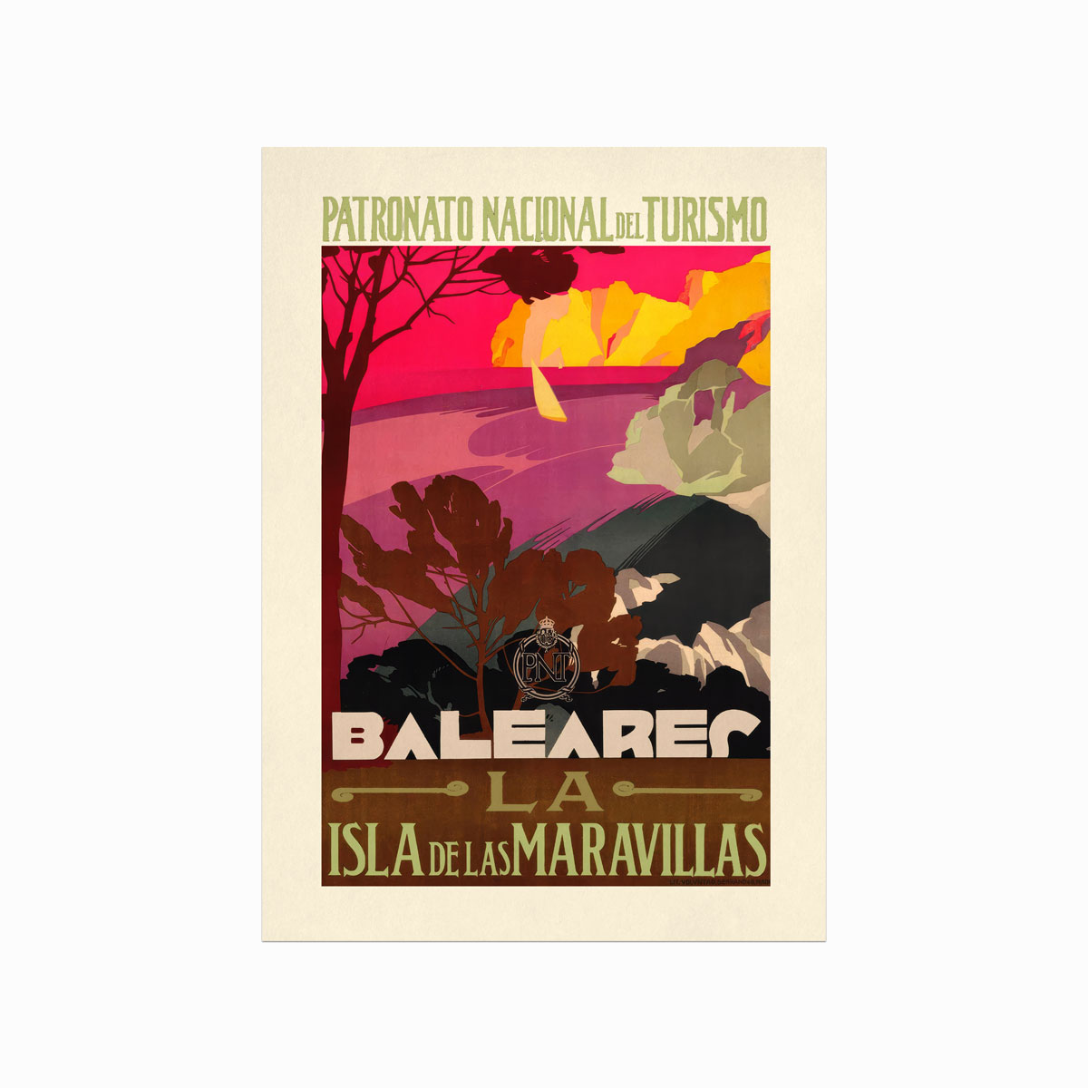 Retro Plakat Baleares - Designplakater Plakater