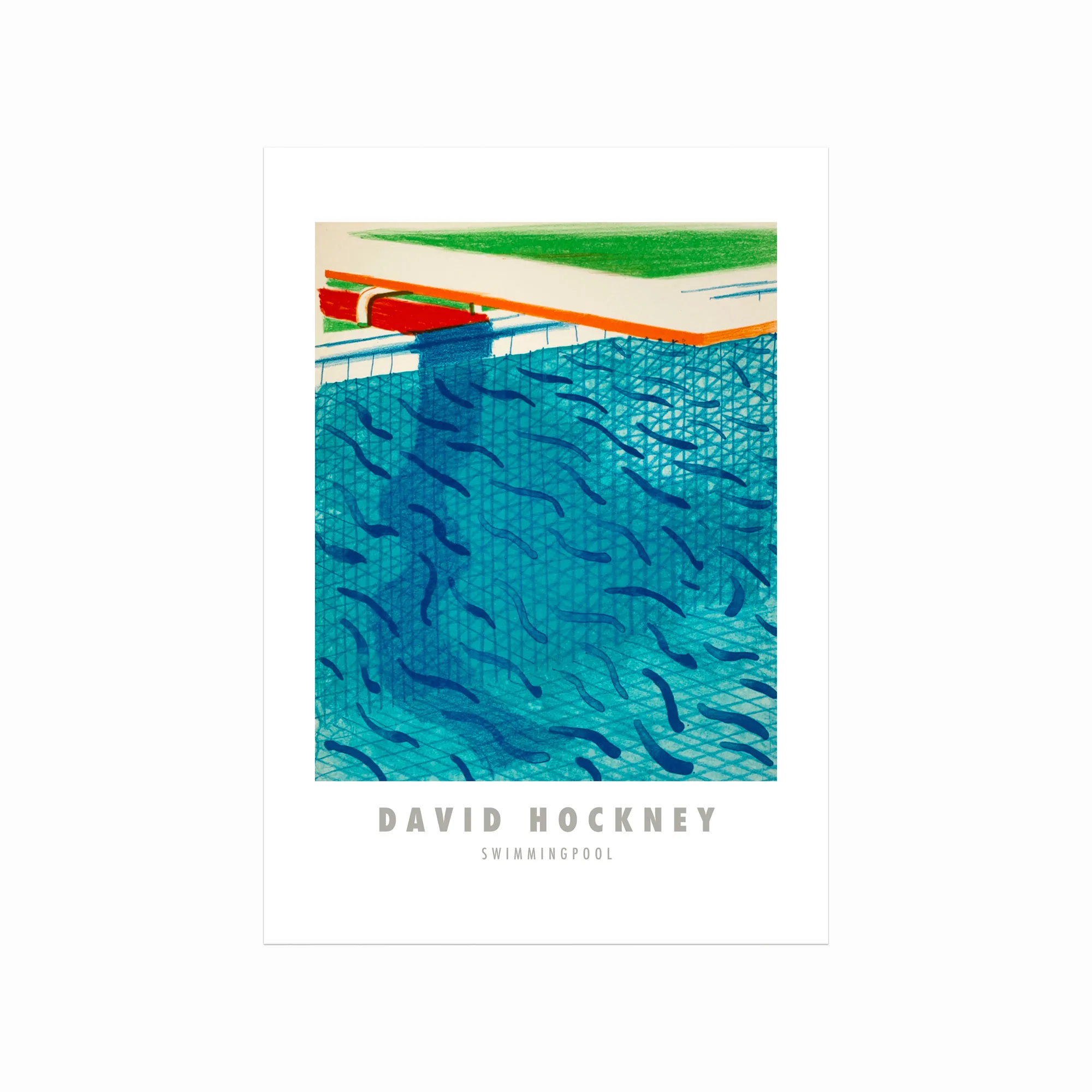 David Hockney Plakat Swimmingpool - Designplakater Plakater