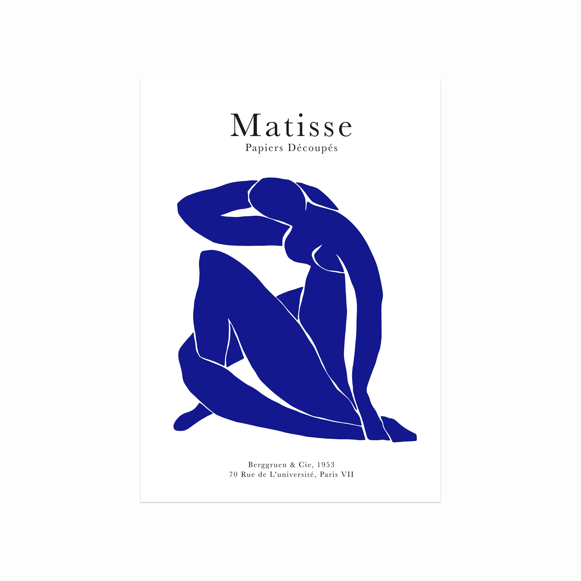 Henri Matisse Plakat Femme Bleu - Designplakater Plakater