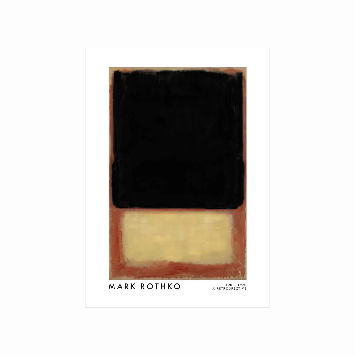 Mark Rothko Plakat Dark Beige Orange - Designplakater Plakater