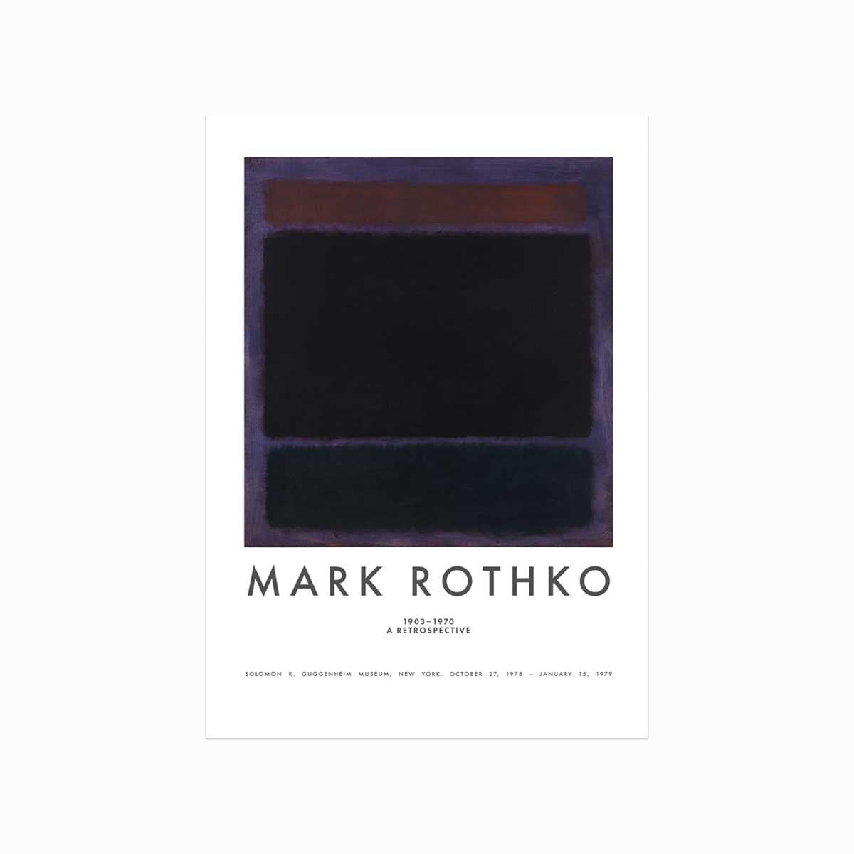 Lilla Mark Rothko Plakat Rust Purple Blue - Designplakater Plakater