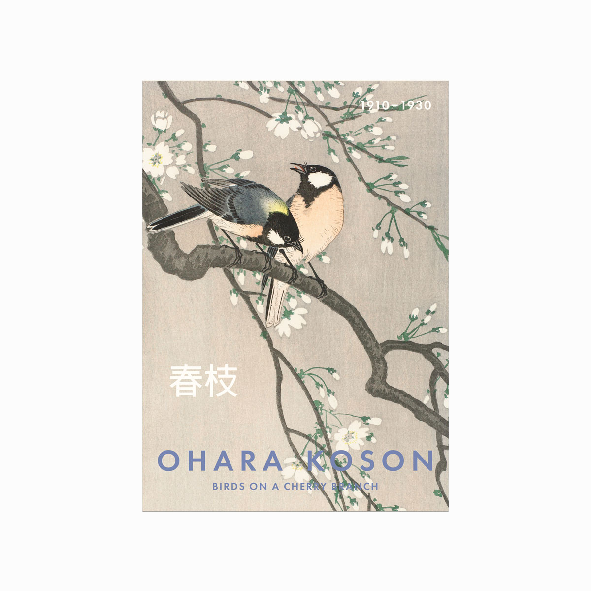 Ohara Koson Plakat Birds Cherry Branch - Designplakater Plakater
