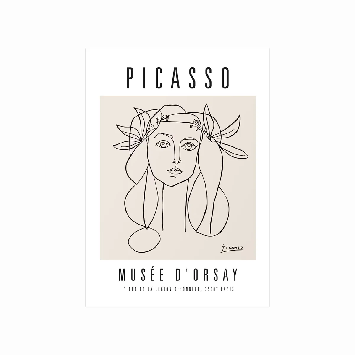 Pablo Picasso Plakat Visage - Designplakater Plakater