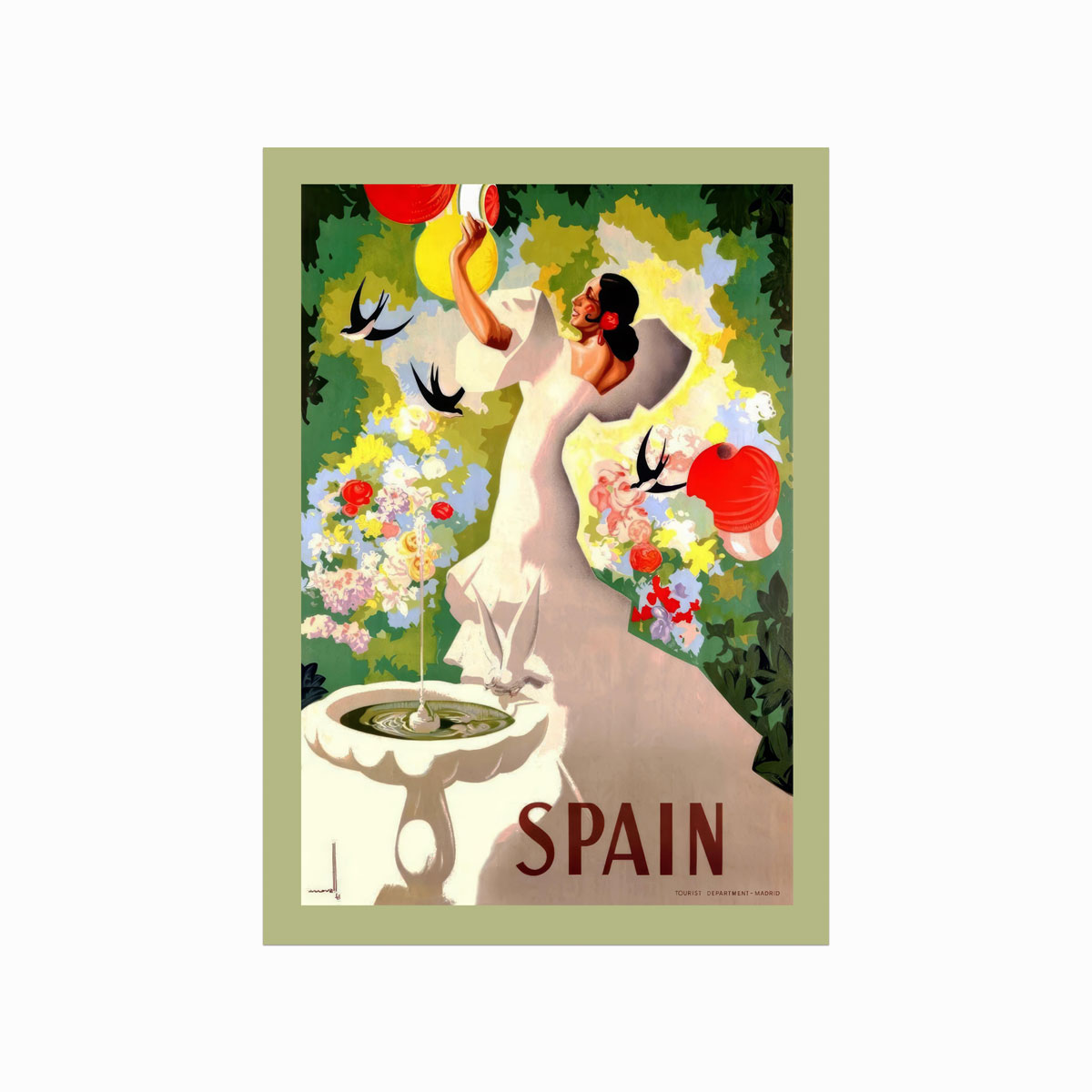 Retro Plakat Spain - Designplakater Plakater