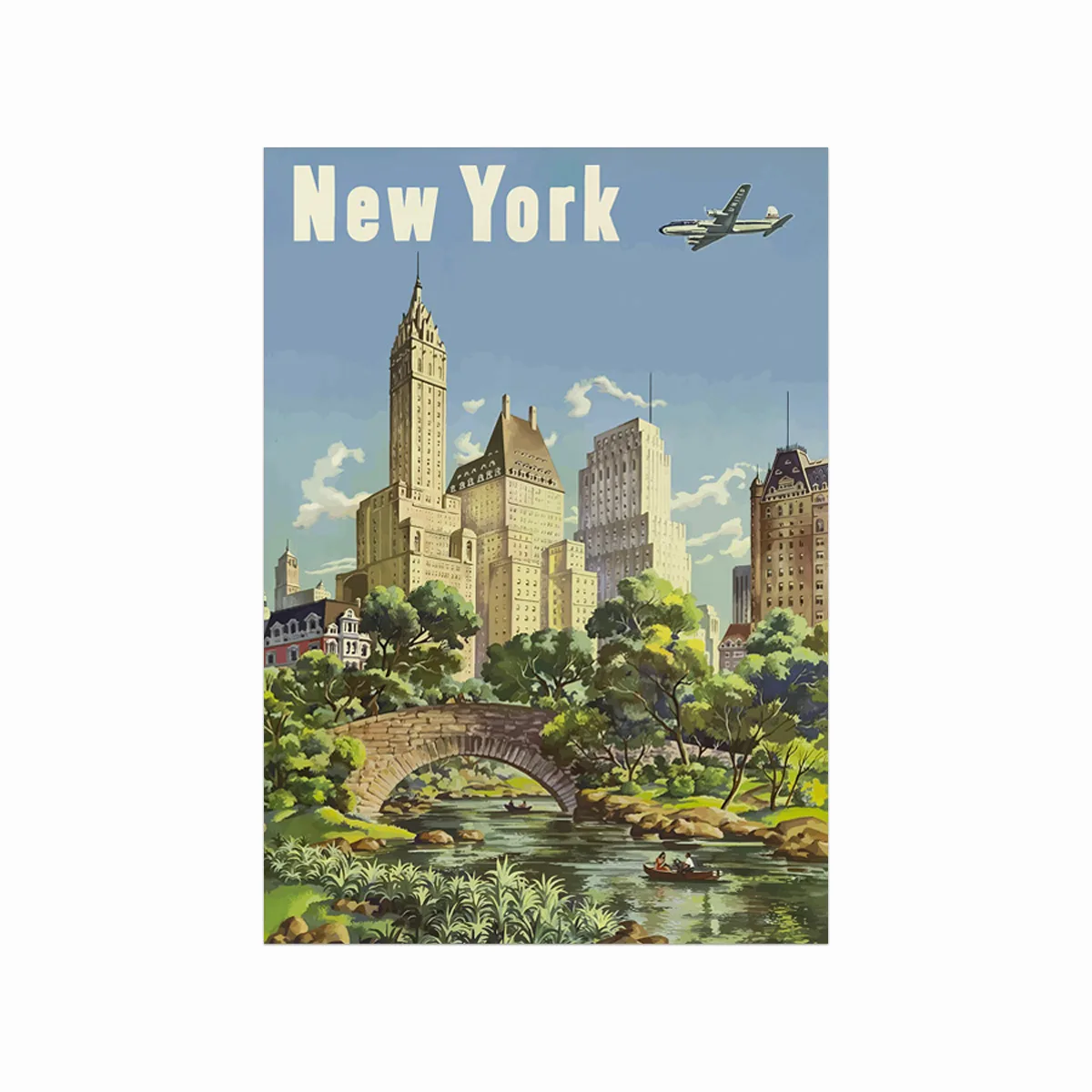 Retro Plakat New York - Designplakater Plakater