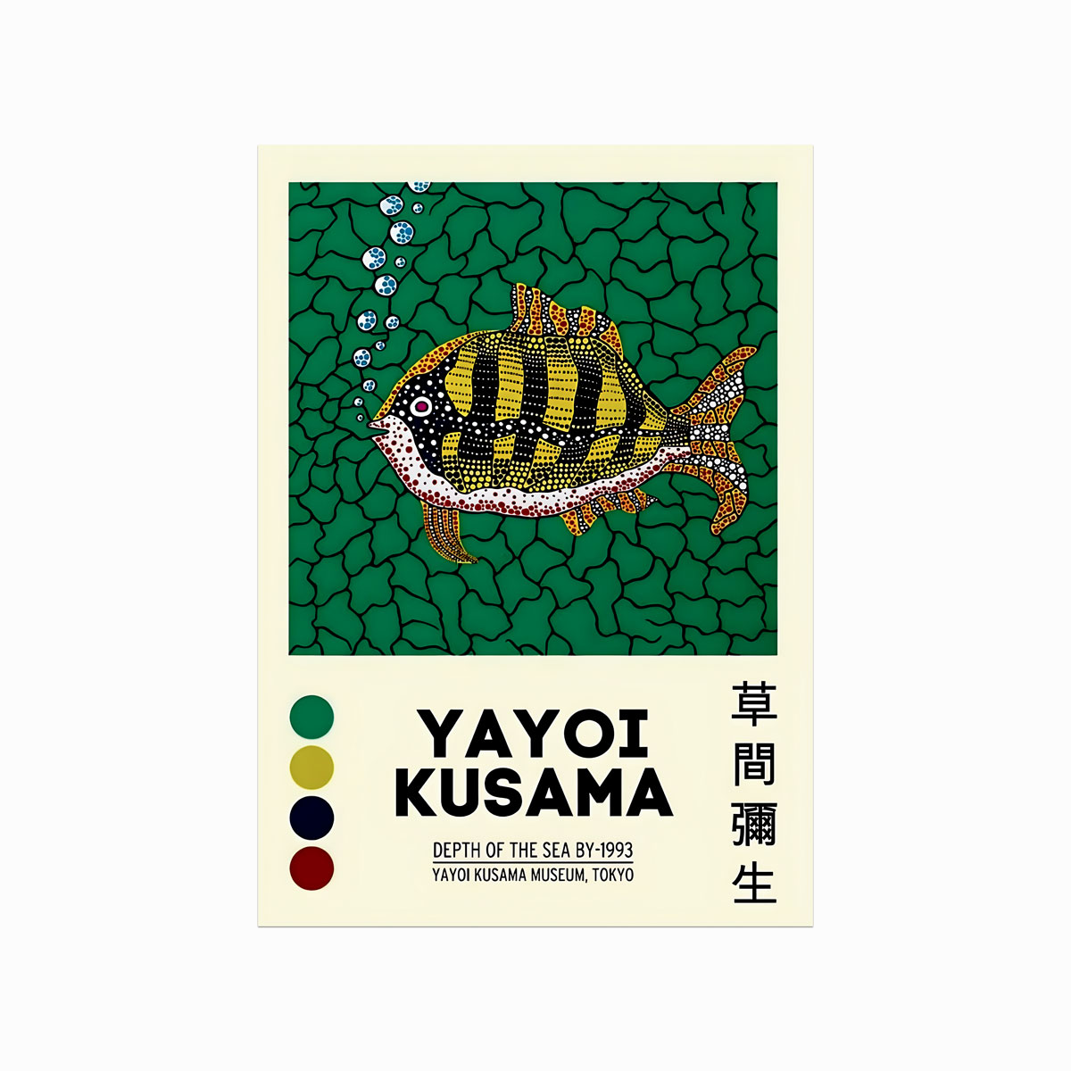 Yayoi Kusama Plakat Depth The Sea - Designplakater Plakater