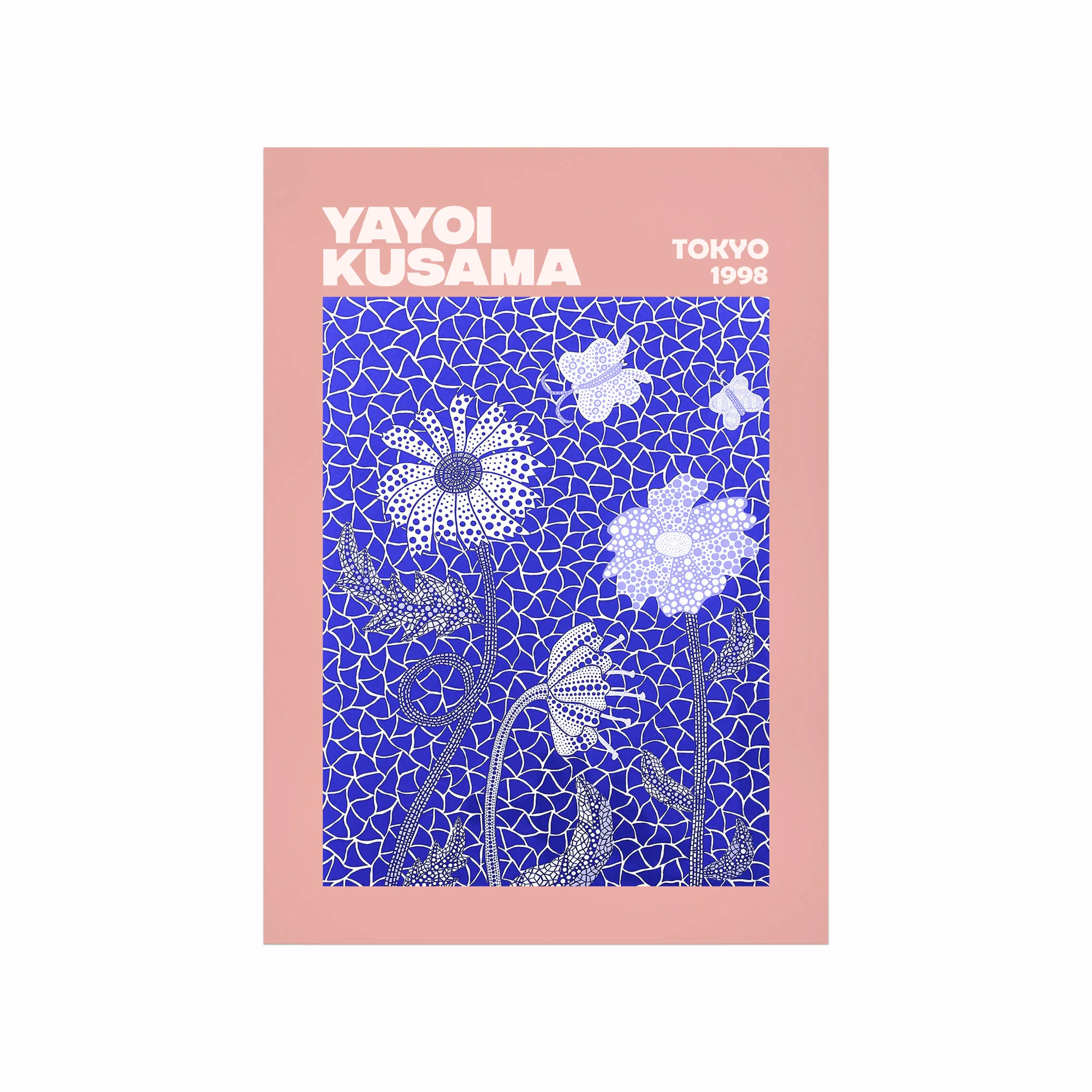Yayoi Kusama Plakat Flowers - Designplakater Plakater