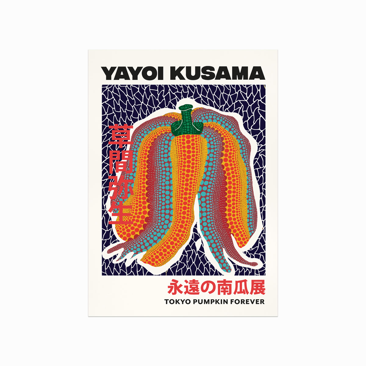 Yayoi Kusama Plakat Tokyo Pumpkin Forever - Designplakater Plakater
