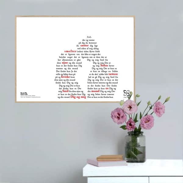 Dig Mig Dieters Lieder Songshape Plakat Vandret - Songshape Plakater