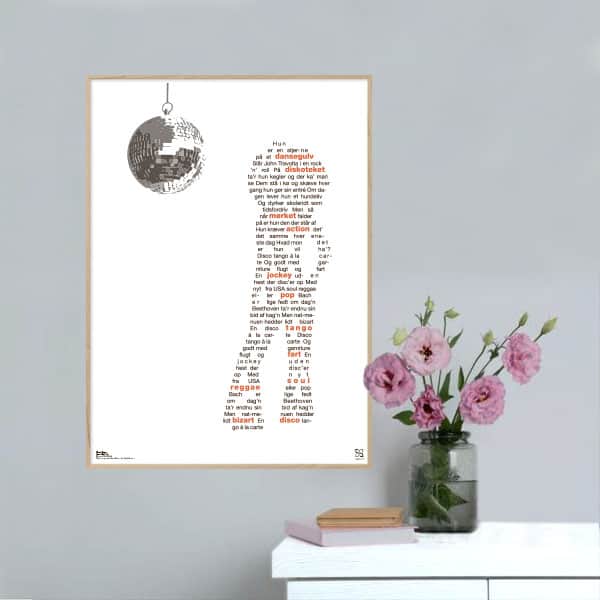 Disco Tango Tommy Seebach Plakat Lodret - Songshape Plakater