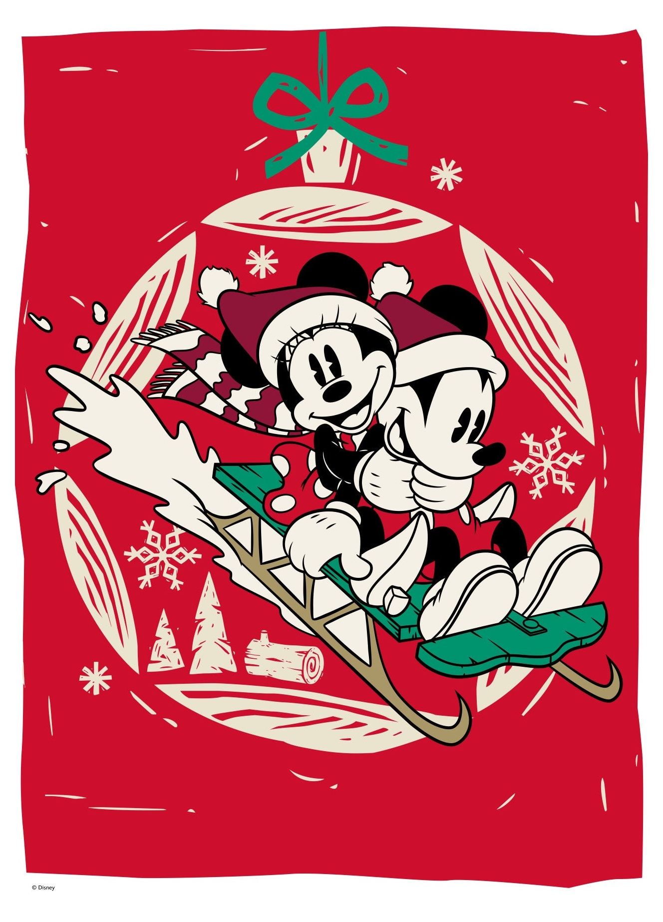 Rosa Mickey Mouse Minnie Mouse Kælketur Disney - Disney Plakater