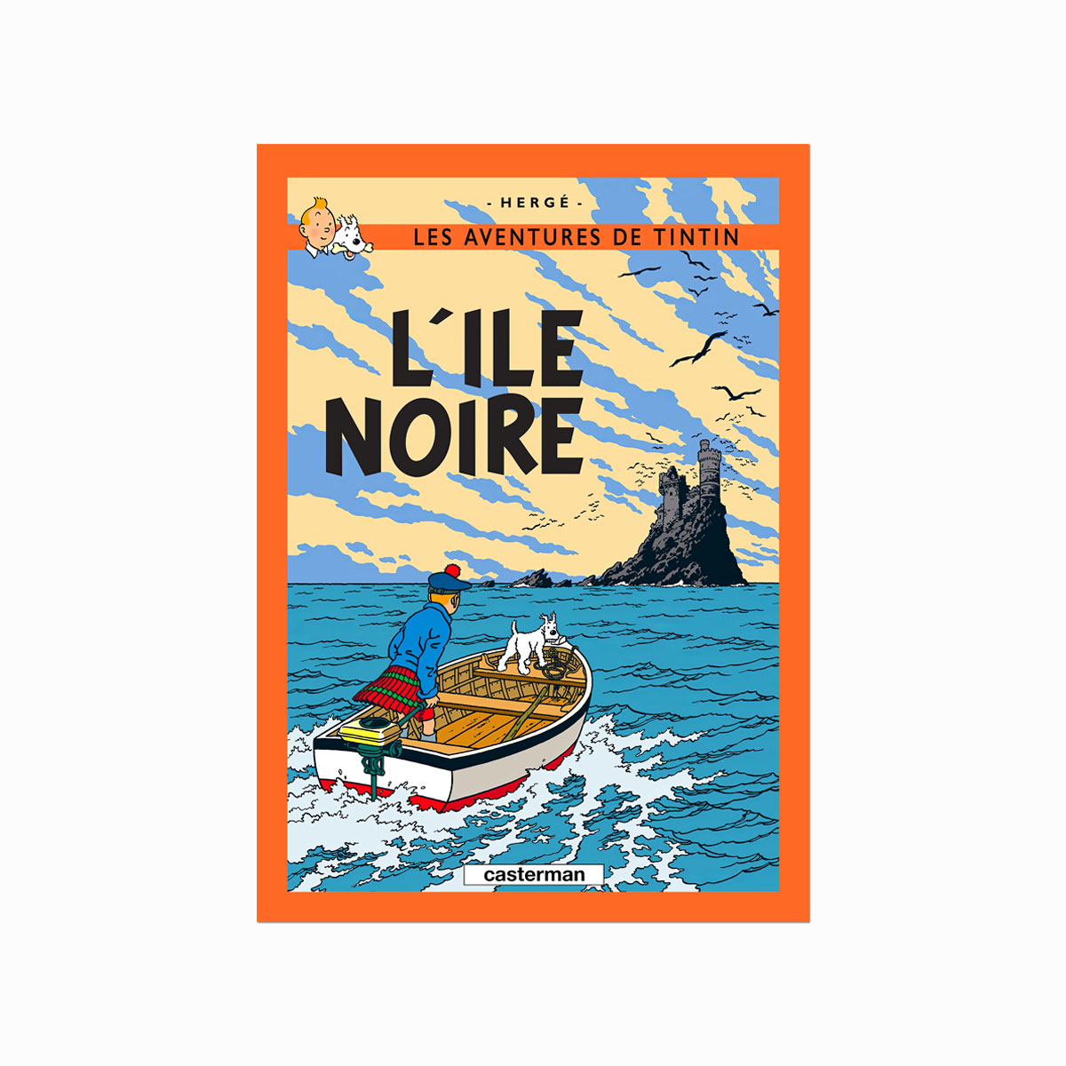 Tintin Plakat Lle Noire 1938 - Designplakater Plakater