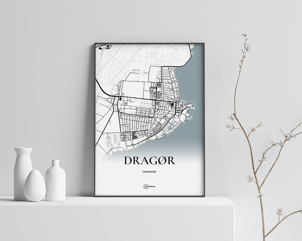 Hvid Dragør Plakaten - Printway Plakater