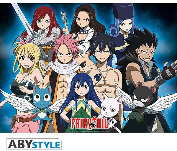 Fairy Tail Ampquotguild Groupampquot Poster Plakat 52x38cm - !andet Plakater  - 3700789254959