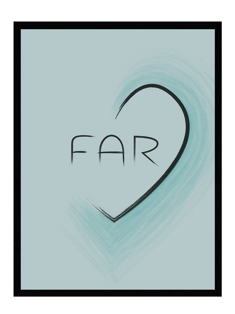 Far Blå Hjerte Plakat - Busk Plakater