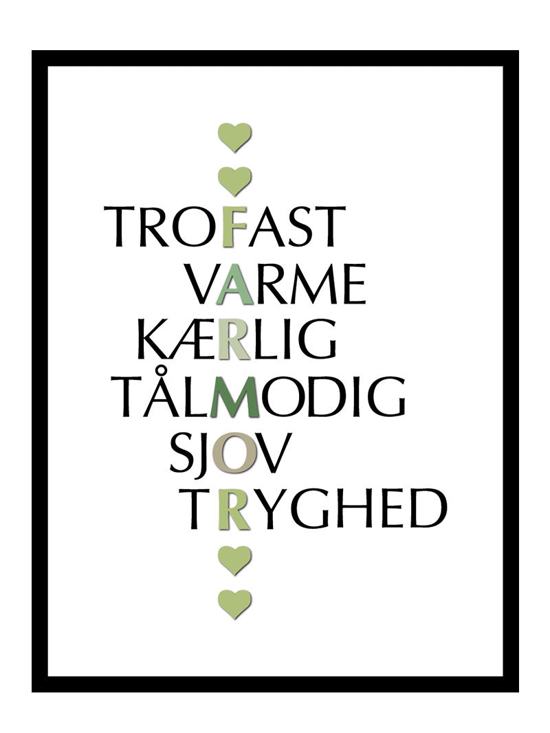 Farmor Citater Plakat - Egly Design Plakater