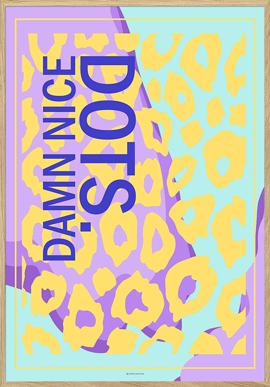 Grafisk Plakat Damn Nice Dots - Unikplakat.dk Plakater