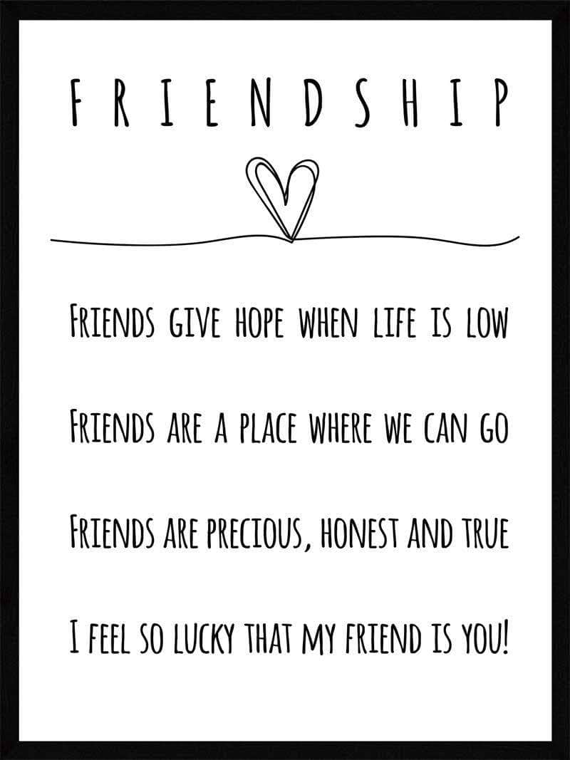 Friendship Plakat - Postersbyus Plakater