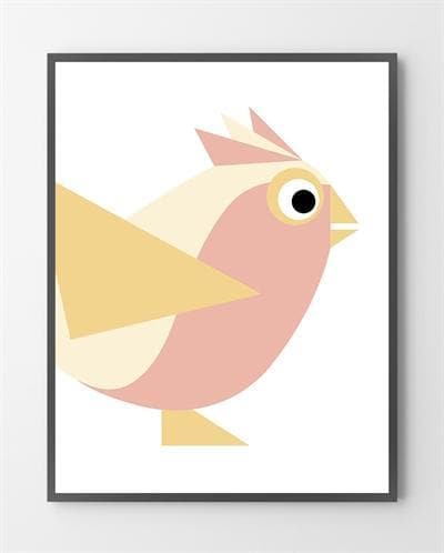 Grafisk Plakat Birdy Dus 30x40 - Bylux Plakater