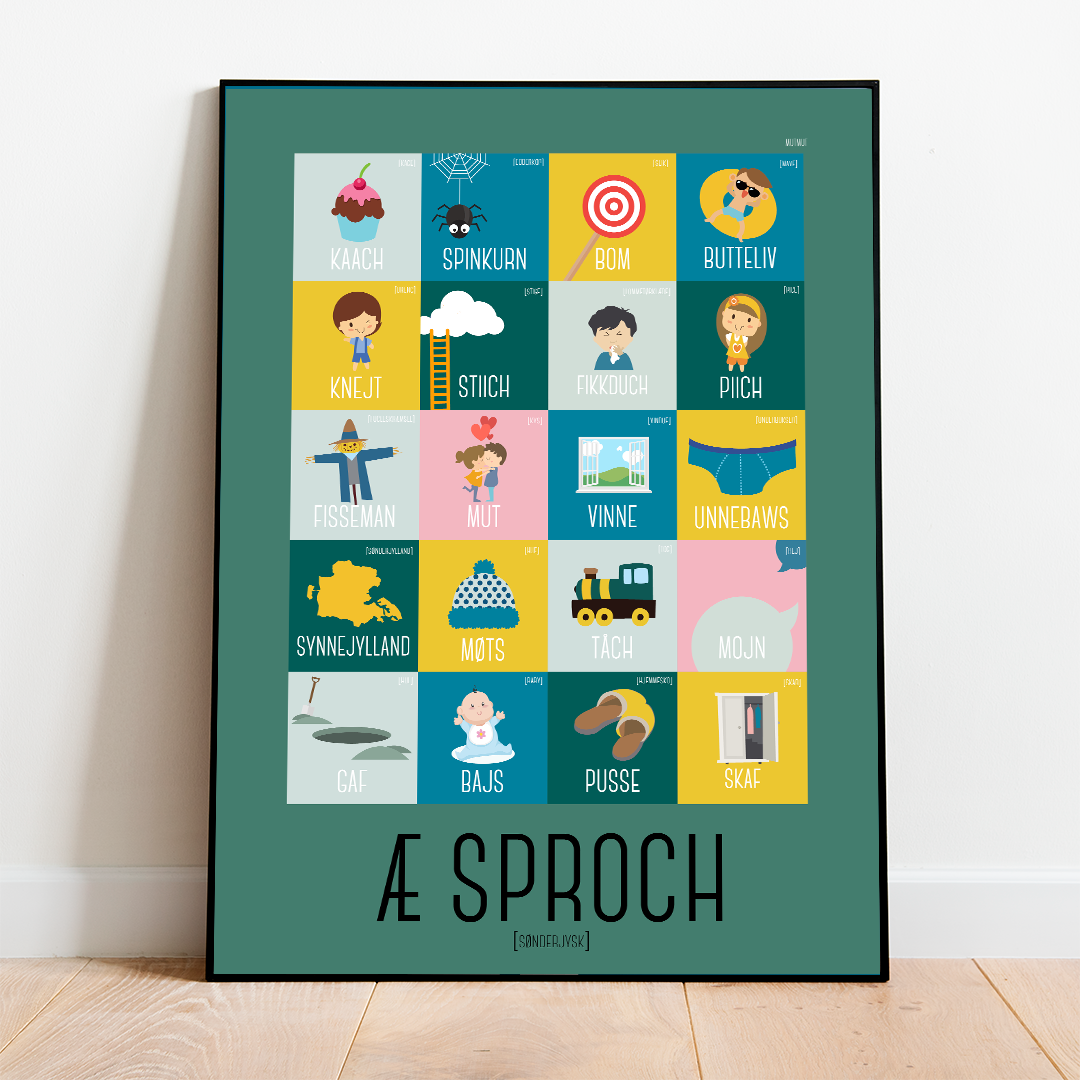 Sproch Plakat GrØn - Mutmut Plakater
