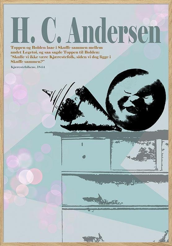 Andersen Plakat Kærestefolkene Toppen Bolden - Unikplakat.dk Plakater