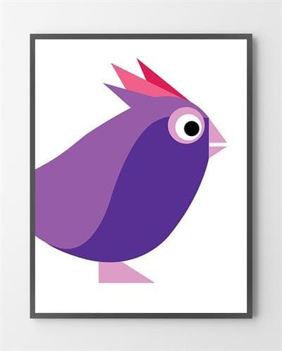 Illustration Plakat Lilla 30x40 - Bylux Plakater