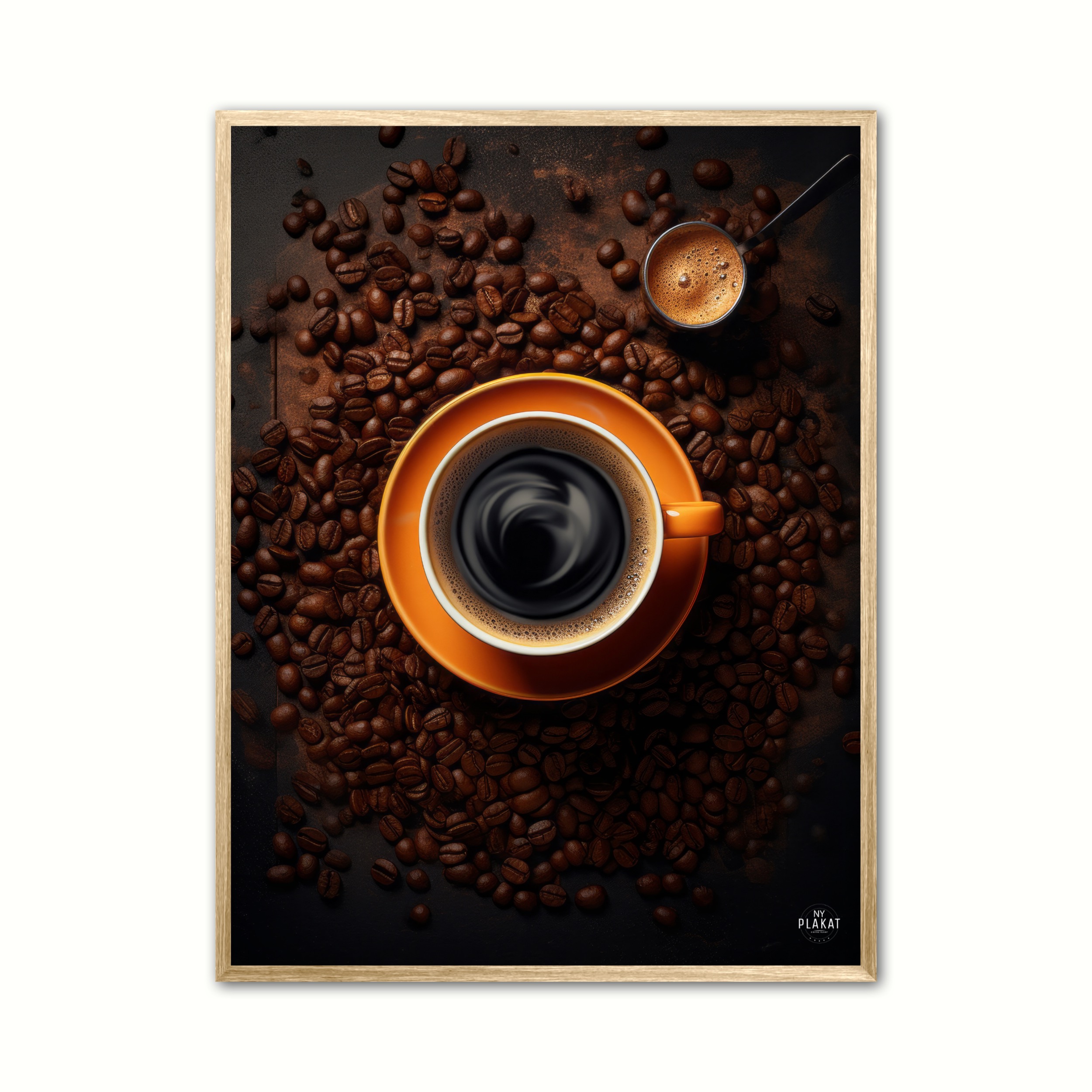 Coffee Orange Plakat - Ny Plakat Plakater