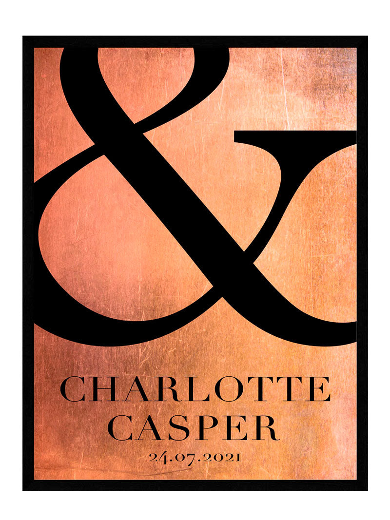 Kobberbryllup Plakat - Postersbyus Plakater