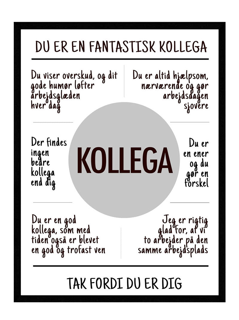 Kollega Plakat - Postersbyus Plakater
